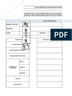 Ficha de Registro Discapacidad