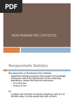 Meeting 13 - 14 Non Parametric Statistics 16 - 17