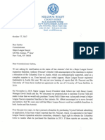 Letter From Judge Nelson Wolff To Don Garber