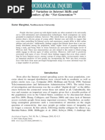 Digital Na (T) Ives? Variation in Internet Skills and Uses Among Members of The Net Generation''