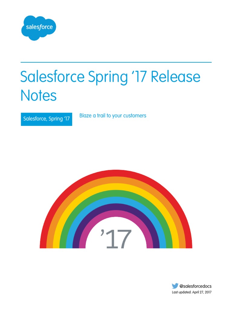 Salesforce Spring17 Release Notes | PDF | Salesforce.Com | Ios