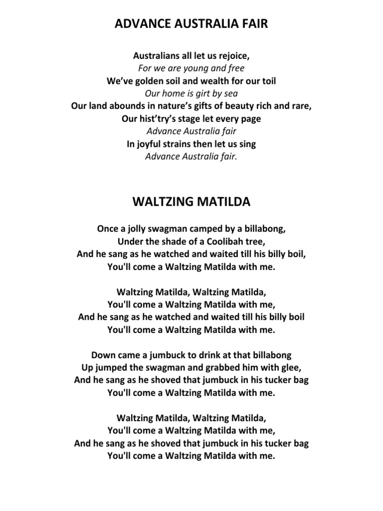 Who Wrote The Words To Waltzing Matilda