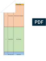 Web Research & Excel Training Plan