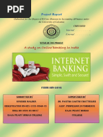 A Study On Online Banking in India: Project Report