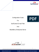 Configuration Guide For Surfcontrol E-Mail Filter and Blackberry Enterprise Server