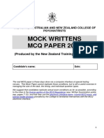 MCQ Paper 2016 NZ PDF