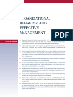 Organizational Behavior and Effective Management: Executive Summary