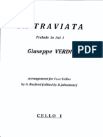 Arr Burford VERDI La Traviata Prelude Act I CELLO 1