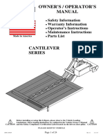 Owner's Manual for Tommy Gate Hydraulic Lift