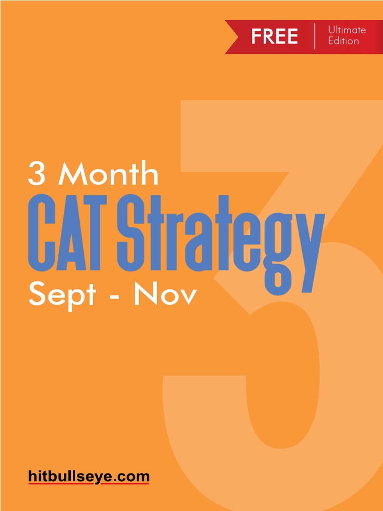 3-Month CAT Preparation Strategy Guide | PDF | Test (Assessment ...