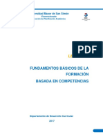 Lectura 1 Fundamentos Básicos Sobre La Formación Basada en Competencias