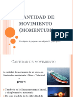 Cantidad de Movimiento