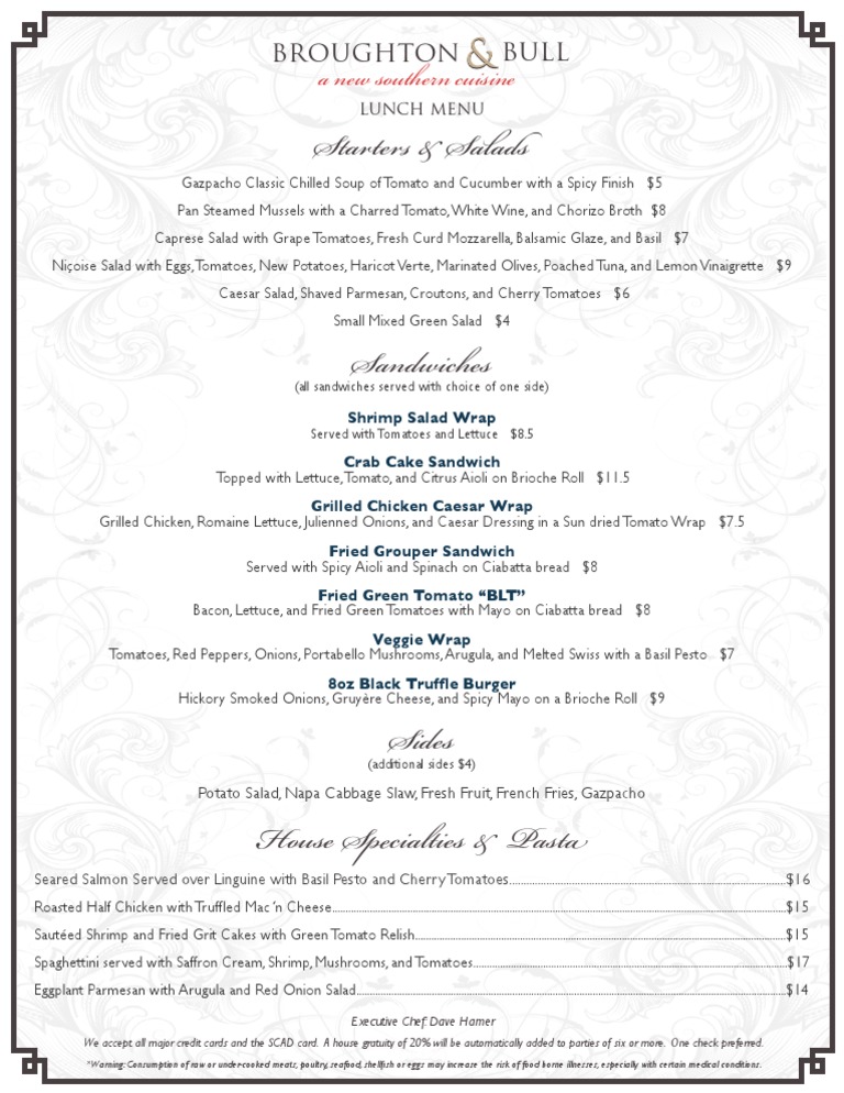 Lunch Menu | PDF | Salad | Western Cuisine
