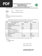 Contoh Permintaan Alat Kesehatan Di Puskesmas Bati Bati tahun 2016