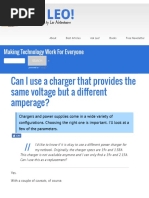 Can I Use A Charger That Provides The Same Voltage But A Different Amperage - Ask Leo! PDF