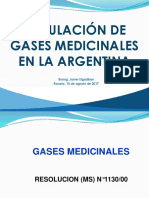 Regulación gases medicinales Argentina