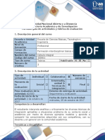 Guía de Actividades y Rúbrica de Evaluación Fase 3 Diseño y Construcción Resolver Problemas y Ejercicios de Las Diferentes Técnicas de Integración