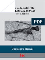 Semi-Automatic Rifle Match Rifle MR223 A1: Operator's Manual