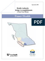 Fraser Health: Health Authority Redesign Accomplishments