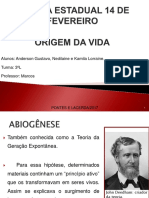 Origem da Vida - Biologia 3º ano