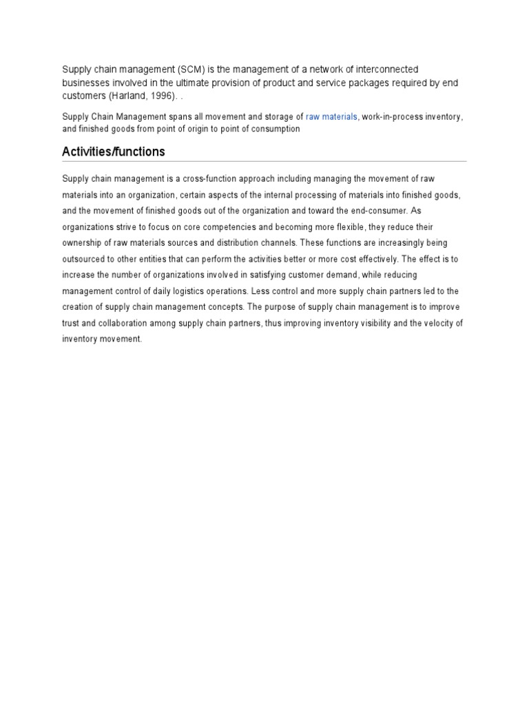 Understanding Supply Chain Management | PDF