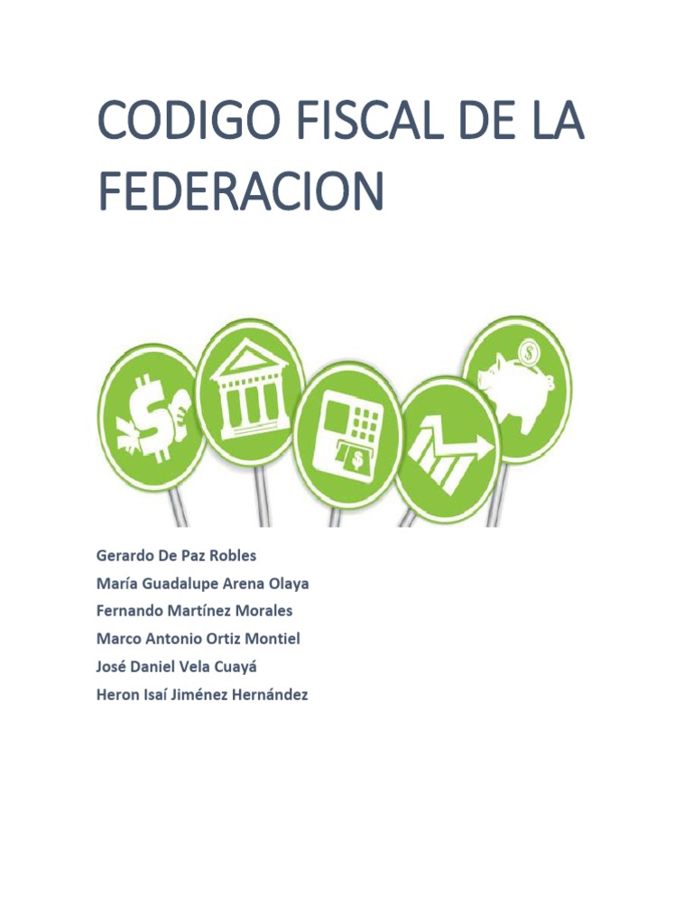 Proyecto Del Codigo Fiscal de La Federacion Impuestos México