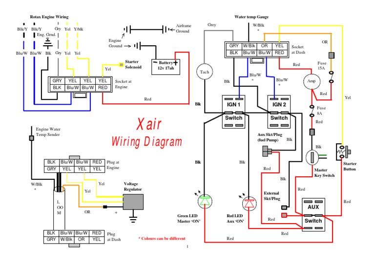 Wiring Diagram: Rotax Engine Wiring Water Temp Gauge | PDF