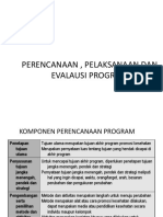 Perencanaan, Pelaksanaan, Dan Evaluasi Program