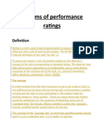 Systems of Performance Ratings