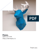Armar Cabeza de Venado Papel 3D PDF