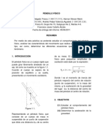 Informe (Lab 1) Péndulo Físico