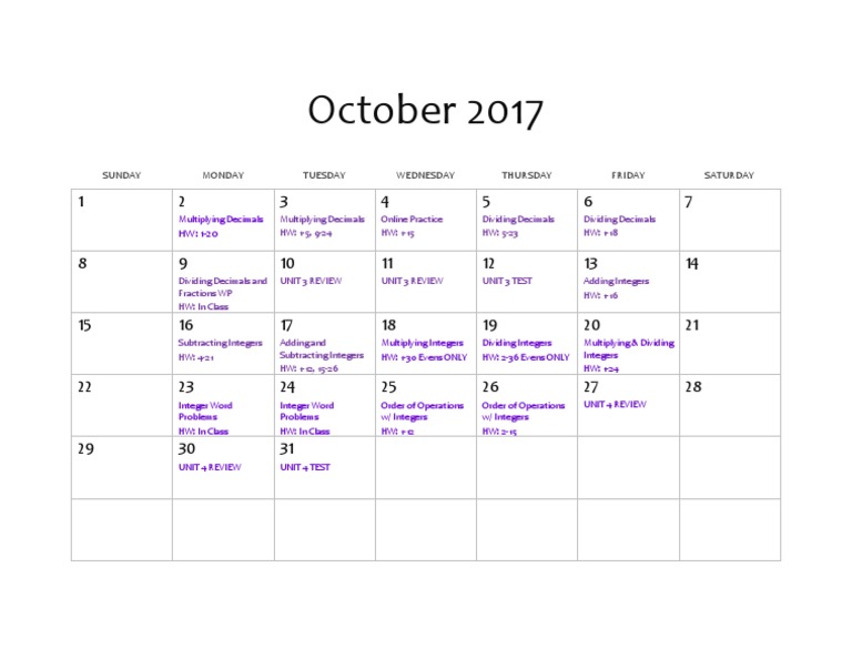 Calendar | PDF