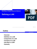 Defining A LAN: Building A Simple Ethernet Network