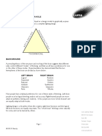 The Lighting Design Triangle: E S IGN