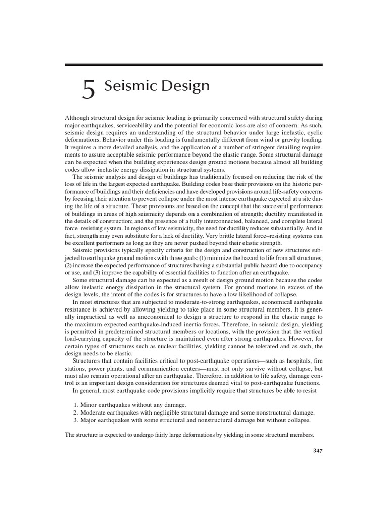 Seismic Design Principles for Structures | PDF | Earthquakes ...