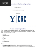 Parallel Computing in Python Using Mpi4py: Stephen Weston