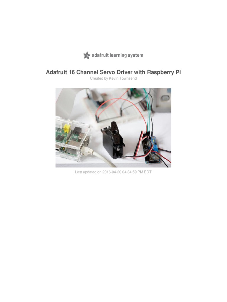 Adafruit 16 Channel Servo Driver With Raspberry Pi
