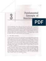 Stoichiometry and Process Calculations 3 Fontamental Concepts of Stoichiometry