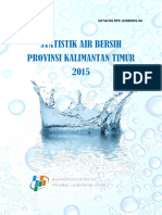 Statistik Air Bersih Provinsi Kalimantan Timur 2015