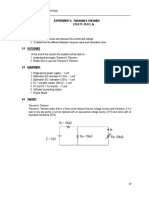 DET1013 - Electrical Technology: Experiment 4