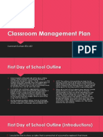 classroom management plan