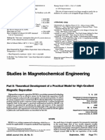 Studies in Magnetochemical Engineering
