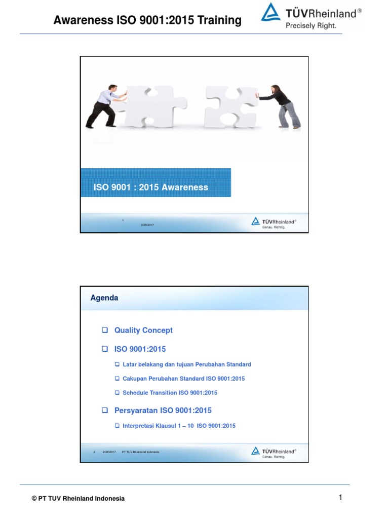 3 Awareness ISO 9001 2015 - ZY | PDF