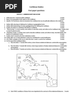 Caribbean Studies Past Paper Questions: Module 1-Caribbean Society and Culture