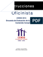 Manual Oficinista Calidad CENSO 2012