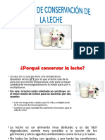 Metodos de Conservacion de La Leche