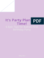It't Party Planning Time