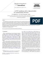 Functionalization of PVC Membrane With Ss Oligonucleotides For A Potentiometric Biosensor