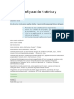 Examen Final México, Configuración Histórica y Geográfica