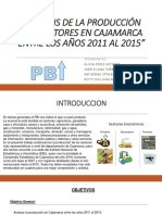 Análisis de La Producción Por Sectores en Cajamarca